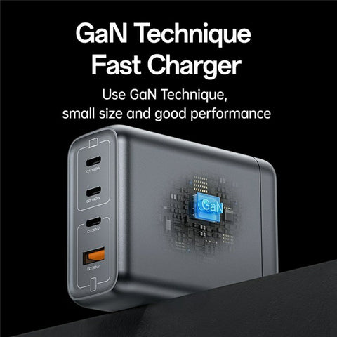 YESIDO YC143 140W USB-C Charger 4-Port USB-C + USB-A Fast Charging Wall Charger for Laptop / Phone / Tablet