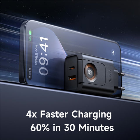 MCDODO CH-3700 2 in 1 Wireless Smart Watch + Travel Charger 30W USB-A / USB-C Fast Charging Wall Charger