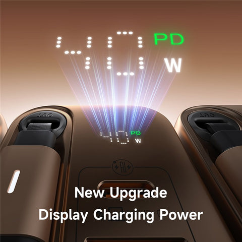 MCDODO CH-4281 40W GaN Charger with Retractable Cable Fast Charging USB-C / USB-A Charger Block - EU Plug