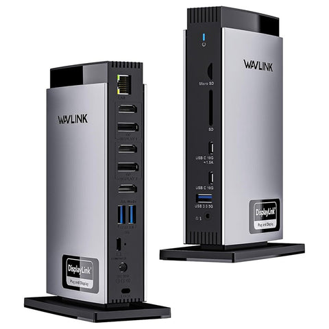 WAVLINK WL-UG69PD13Pro For MacBook M1 M2 M3 / Windows 15 in 1 Laptop Docking Station 3 HD USB C Displaylink Hub