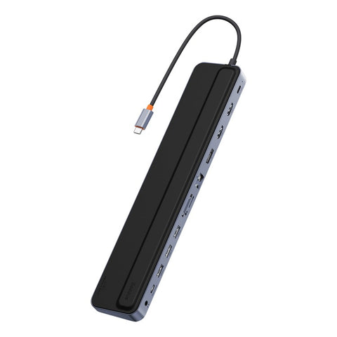BASEUS BS-OH062 12-in-1 Type-C HUB Adapter Type-C to HDx2+USB3.0x3+PD+DP+SD / TF+RJ45+Typ