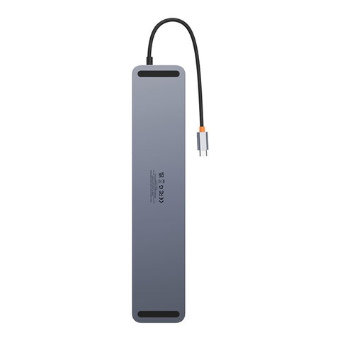 BASEUS BS-OH062 12-in-1 Type-C HUB Adapter Type-C to HDx2+USB3.0x3+PD+DP+SD / TF+RJ45+Typ