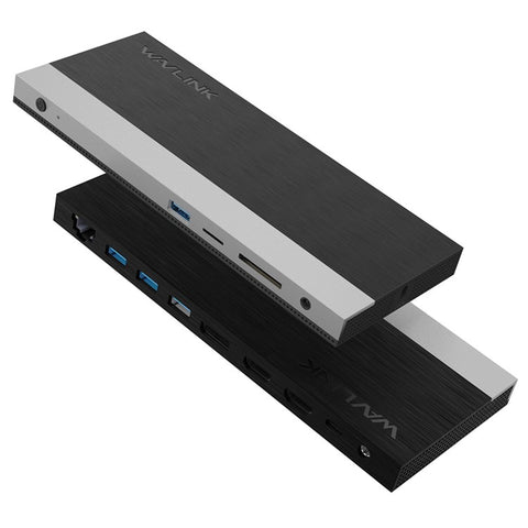 WAVLINK UMD05 12 in 1 USB C Docking Station 4K Triple Display USB Type C Hub to Dual HD Dock, DP 65W PD3.0 Charging