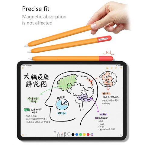 For Apple Pencil Pro Silicone Sleeve Color Splicing Stylus Pen Protective Skin Cover