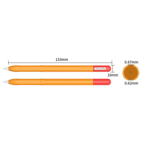 For Apple Pencil Pro Silicone Sleeve Color Splicing Stylus Pen Protective Skin Cover