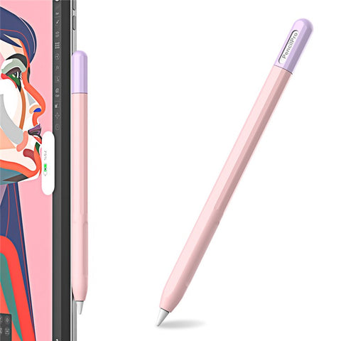 For Apple Pencil Pro Silicone Sleeve Color Splicing Stylus Pen Protective Skin Cover