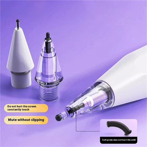 For Apple Pencil (2nd Generation) / Pencil (1st Generation) / Pencil (USB-C) / Pencil Pro Damping Tips Fine Point