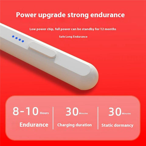 4-LED Stylus with Palm Rejection, Magnetic Attachment for iPad OS 12.2+ (2018 Later)