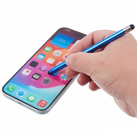 Dual Silicone Tips Passive Stylus Pen Sensitive Touch Writing Drawing Pencil