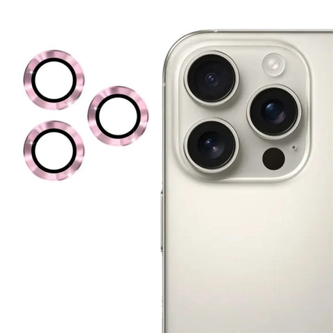 WANLONFENG For iPhone 14 Pro / iPhone 14 Pro Max Camera Lens Protector  Metal CD Texture Tempered Glass Lens Film