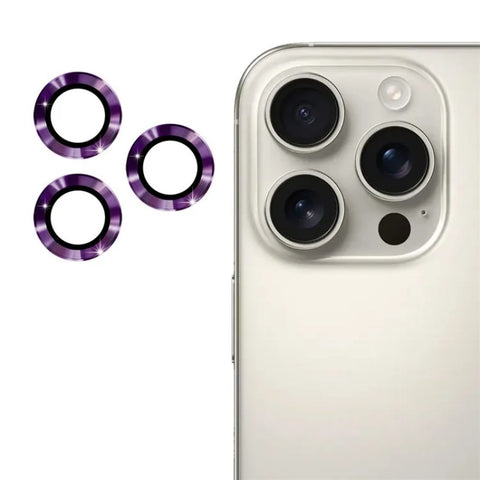 WANLONFENG For iPhone 14 Pro / iPhone 14 Pro Max Camera Lens Protector  Metal CD Texture Tempered Glass Lens Film