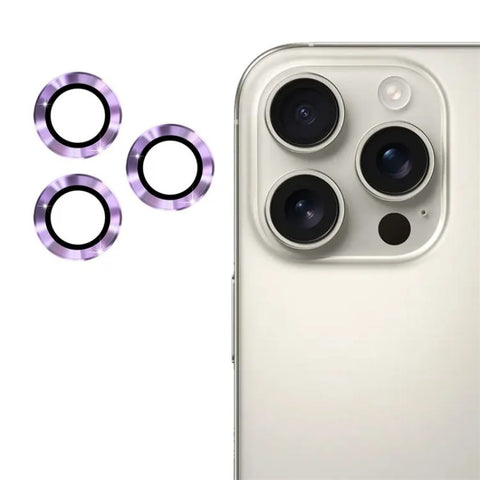 WANLONFENG For iPhone 14 Pro / iPhone 14 Pro Max Camera Lens Protector  Metal CD Texture Tempered Glass Lens Film