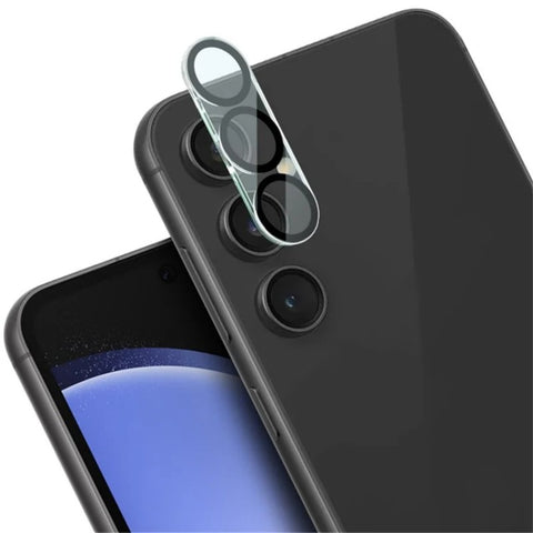 WANLONFENG For Samsung Galaxy S25 Camera Lens Protector  HD Clear Silk Printing Lens Film with Cleaning Cloth