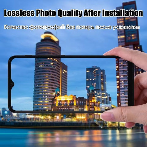WANLONFENG For Honor 400 Lite 5G Camera Lens Protector  HD Full Black Silk Printed Lens Film