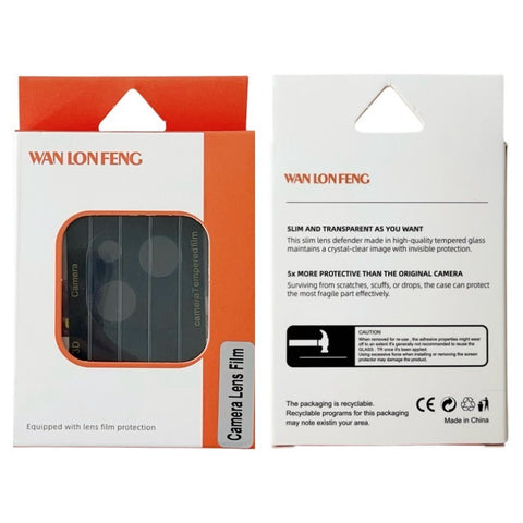 WANLONFENG For Honor 400 Lite 5G Camera Lens Protector  HD Full Black Silk Printed Lens Film