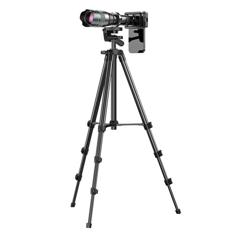 APEXEL APL-60XFR50 60X Telephoto Lens Tripod Set Multi-Layer Coated HD 50mm Phone Monocular for Birds Watching, Concert