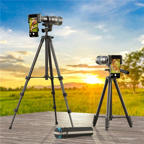 APEXEL APL-60XFR50 60X Telephoto Lens Tripod Set Multi-Layer Coated HD 50mm Phone Monocular for Birds Watching, Concert