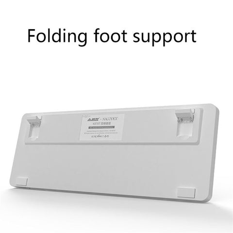 AJAZZ K870T Wired/Wireless Bluetooth-compatible Keyboard 87 Keys Dual Mode Keyboard with RGB Backlight for Phone Laptop