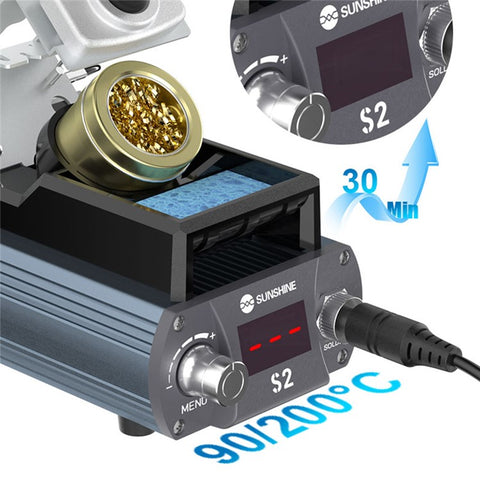 SUNSHINE S2 Precise Soldering Station Digital Display Soldering Station for C210 Soldering Iron Tips