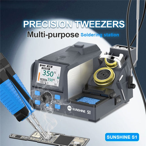 SUNSHINE S1 Intelligent Precision Soldering Station Smart Sleep Color Screen Display Soldering Station