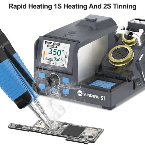 SUNSHINE S1 Intelligent Precision Soldering Station Smart Sleep Color Screen Display Soldering Station