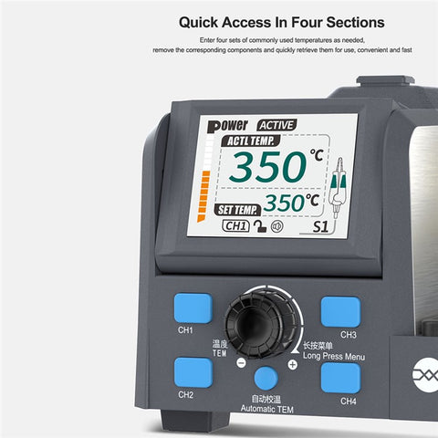 SUNSHINE S1 Intelligent Precision Soldering Station Smart Sleep Color Screen Display Soldering Station