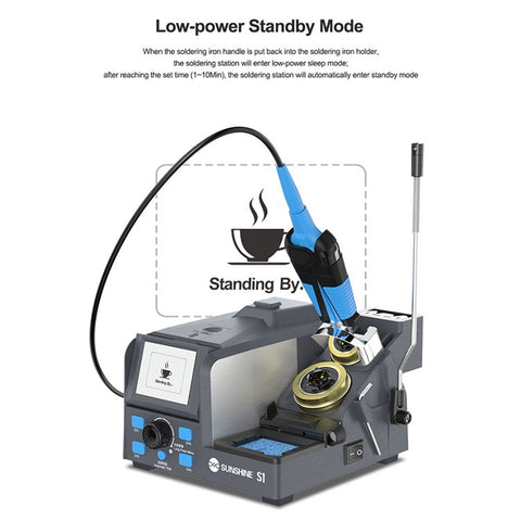 SUNSHINE S1 Intelligent Precision Soldering Station Smart Sleep Color Screen Display Soldering Station