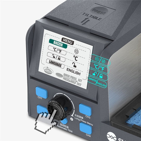 SUNSHINE S1 Intelligent Precision Soldering Station Smart Sleep Color Screen Display Soldering Station