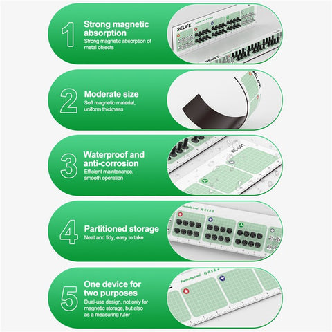 RELIFE RL-091 Magnetic Absorption Mat Screws Storage Pad