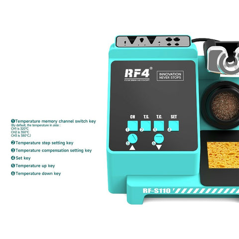 RF4 RF-S110 Smart Soldering Iron BGA PCB SMD Handle Soldering Station for Phone Motherboard Repair
