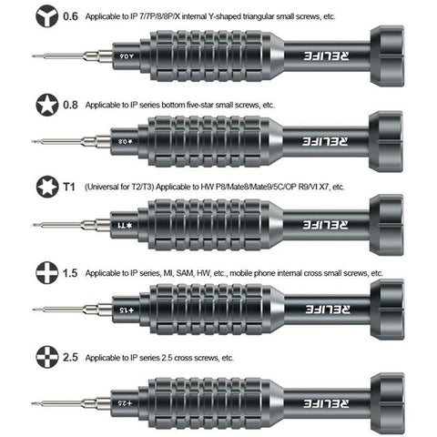 RELIFE RL-730 Magnetic Screwdriver Phone Tablet Laptop LCD Screen Disassembly Tools