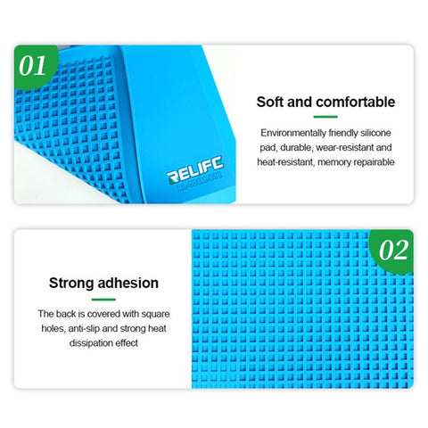 RELIFE RL-004M-B11 Microscope Base Silicone Pad High Temperature Resistance 500℃ Mat