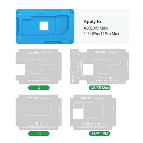 RELIFE RL-601T 31 in 1 Fixture Set For iPhone X