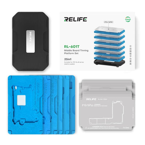 RELIFE RL-601T 31 in 1 Fixture Set For iPhone X