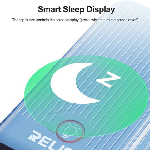 RELIFE Q4 Smart 6-Port Fast Charger 72W Dual PD  /  Dual QC TFT HD Color Screen Smart Sleep Mode For Home  /  Office Use
