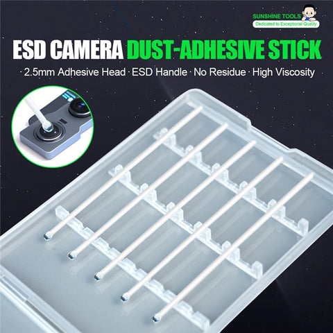 RELIFE RL-094A 10PCS ESD Camera Dust-Adhesive Stick Phone Lenses Optical Lenses Dust Removal No Residue
