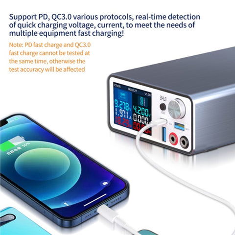 AIXUN P2408 Intelligent Stabilized Power Supply for iPhone Android Fast Charge Detection DC Adjustable 24V / 8A