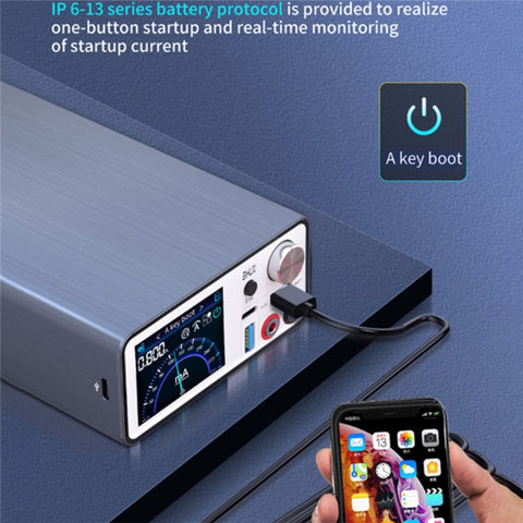 AIXUN P2408 Intelligent Stabilized Power Supply for iPhone Android Fast Charge Detection DC Adjustable 24V / 8A
