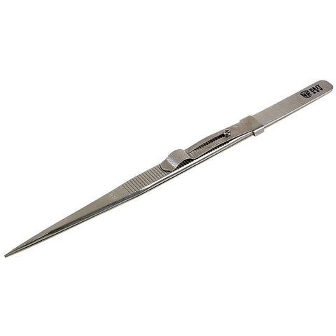 BEST BST-F1 202 Stainless Steel Tweezers Slide Buckle Design Diamond Gem Jewelry Making Craft Tool