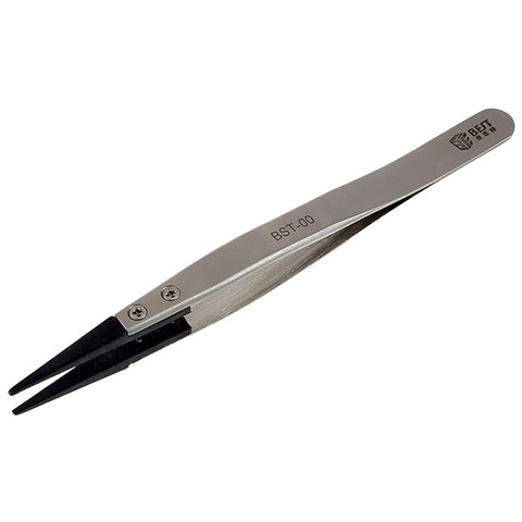 BEST BST-00 Anti-Static Tweezers PPS Plastic Head Tweezers Mobile Phone Tablet Precision Repairing Tool