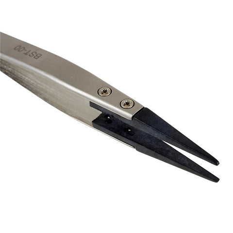 BEST BST-00 Anti-Static Tweezers PPS Plastic Head Tweezers Mobile Phone Tablet Precision Repairing Tool