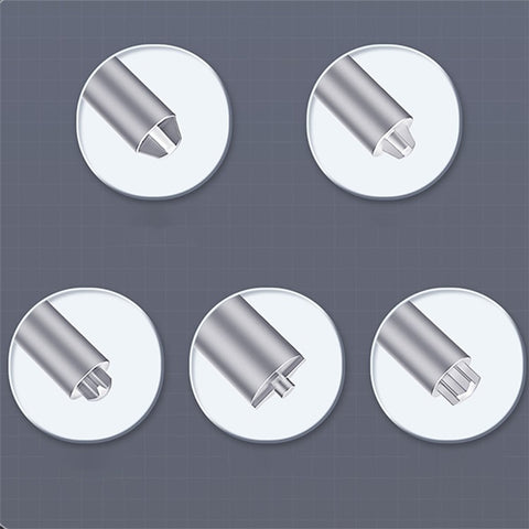 QIANLI 3D Screwdriver with Magnetic Bit Head Non-Slip Screwdriver Maintenance Repair Tool for Mobile Phones