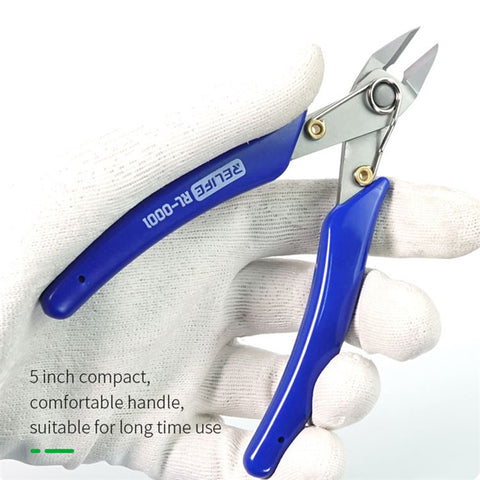 RELIFE RL-0001 High Precision Cutting Pliers Electronic Repair Hand Tool Wire Cable Soldering Wick Pliers