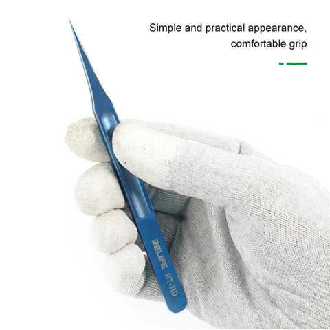 RELIFE RT-11D Ultra-lightweight Precision Tweezers Titanium Alloy Maintenance Tools for Mobile Repair