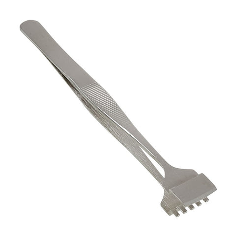 BEST BST-91-5T Anti-Static Stainless Steel Crystal Wafer Tweezers Tooth-shaped Hand Tools for BGA PCB Motherboard Phone Repair Tools