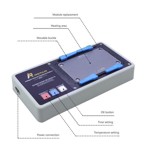 MIJING IRepair MS1 Multi-function Desoldering Station Welding Platform for iPhone X-17 Series Motherboard Disassembly Welding Heating Station