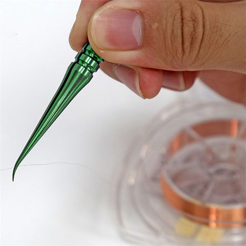 BEST BST-Y23 Titanium Alloy Curved Fine Tip Tweezers Electronic Device Precision Repair Tool