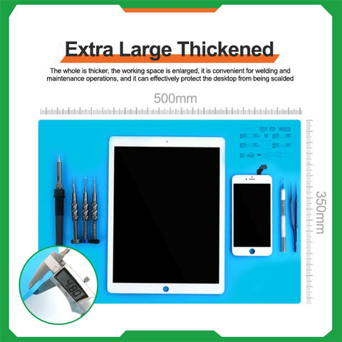 RELIFE RL-004FA Soldering Mat Silicone High Temperature Resistant Repair Insulation Pad