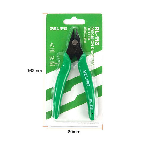 RELIFE RL-113 Precision Diagonal Cutter Handle Portable Non-Slip Skewed Scissors Mini Pliers