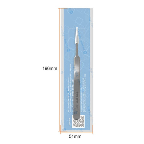 RELIFE ST-13 Flat Head Tweezers High Precision Flat Grip Tweezers Repairing Tool for Smart Phone Tablet